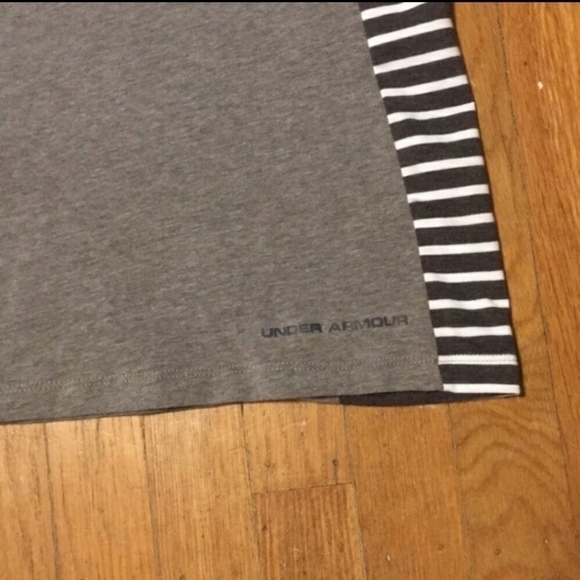 NWT Under Armor Gray Striped Active wear Tank Top - Picture 6 of 6